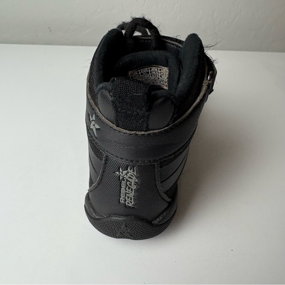 Rebel Renegade blackout high-top performance cheer shoes and bag size youth 13 - Picture 15 of 16